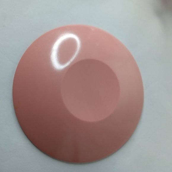 Vintage Boonton Ware Melamine Sugar Bowl Creamer Saucer Set Pink USA Made - Picture 14 of 16